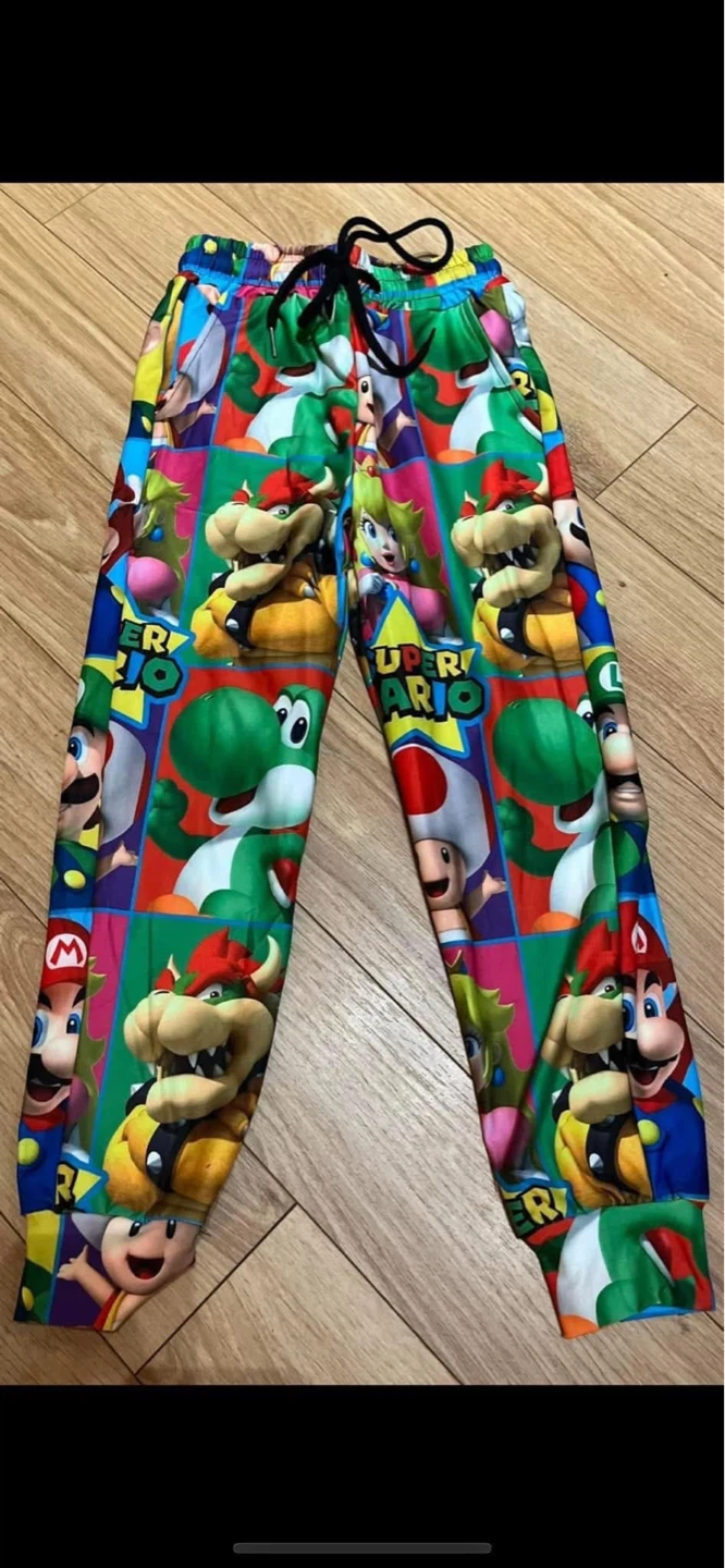 Kids Super Mario Elastic Waistband Joggers