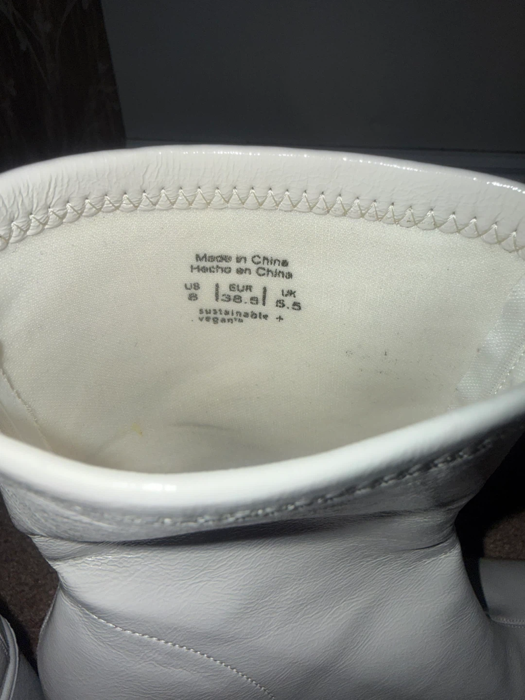 White Platform Ankle Boots - Size 8 - photo 5