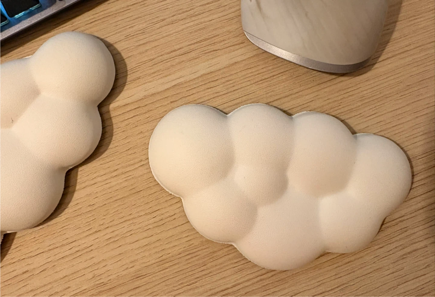 White Cloud Wrist Rests (Keyboard + Mouse sized) - photo 2