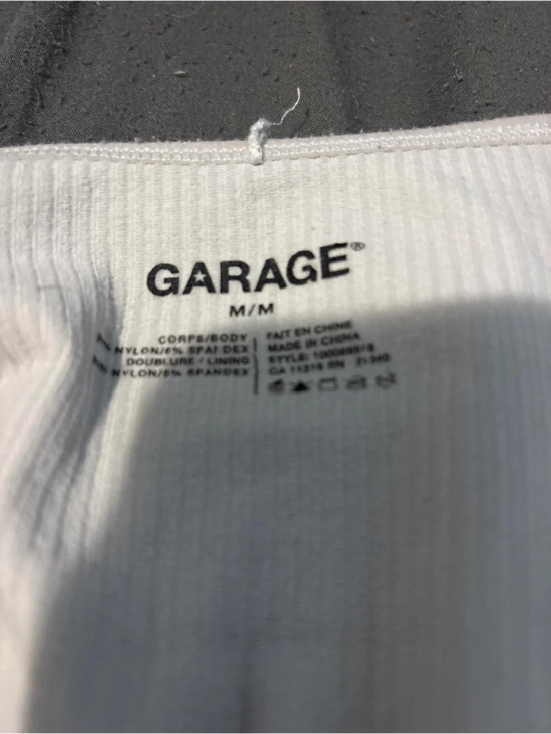 GARAGE Ribbed V-Neck Crop Top M/M - photo 3