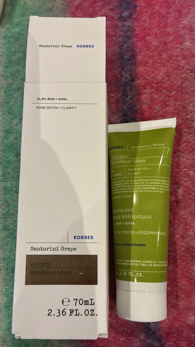 Korres Santorini Grape Volcanic Skin Reset Mask