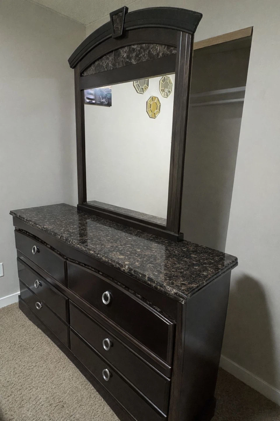 Moving sale king Bed, Dresser, Chest of drawer , Nightstand