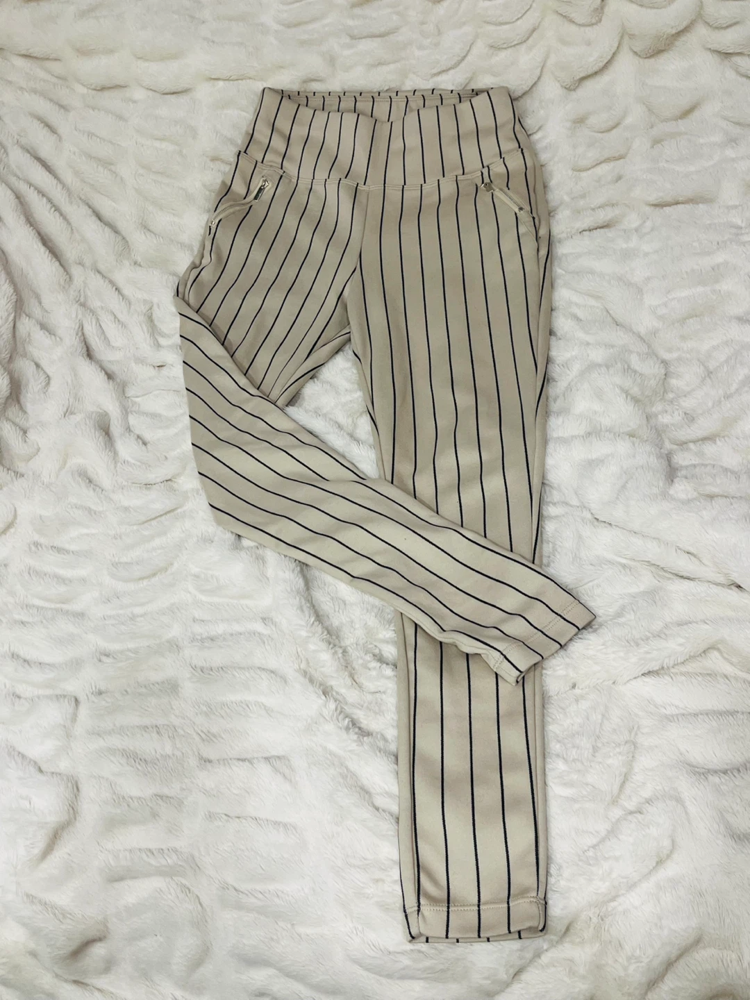 Women's Striped High-Waisted Leggings - photo 3