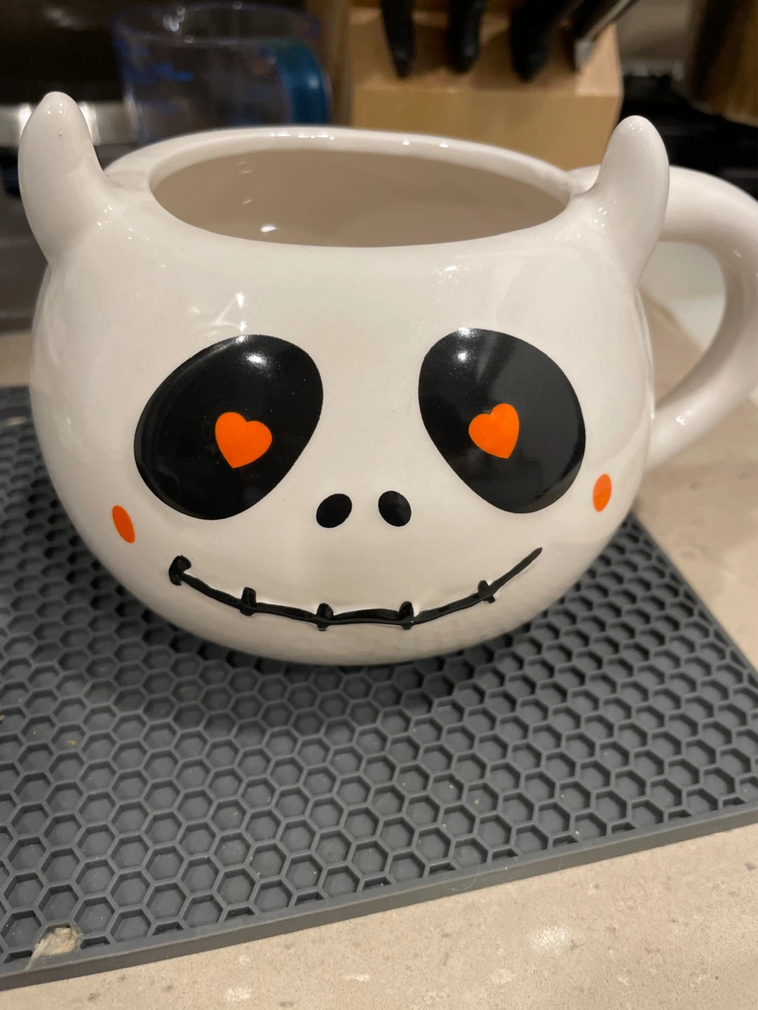 White Ceramic Ghost Mug