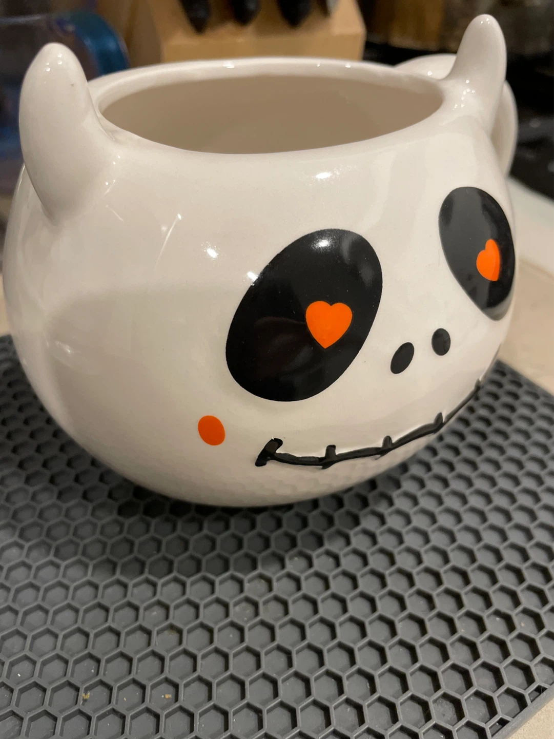 White Ceramic Ghost Mug - photo 4