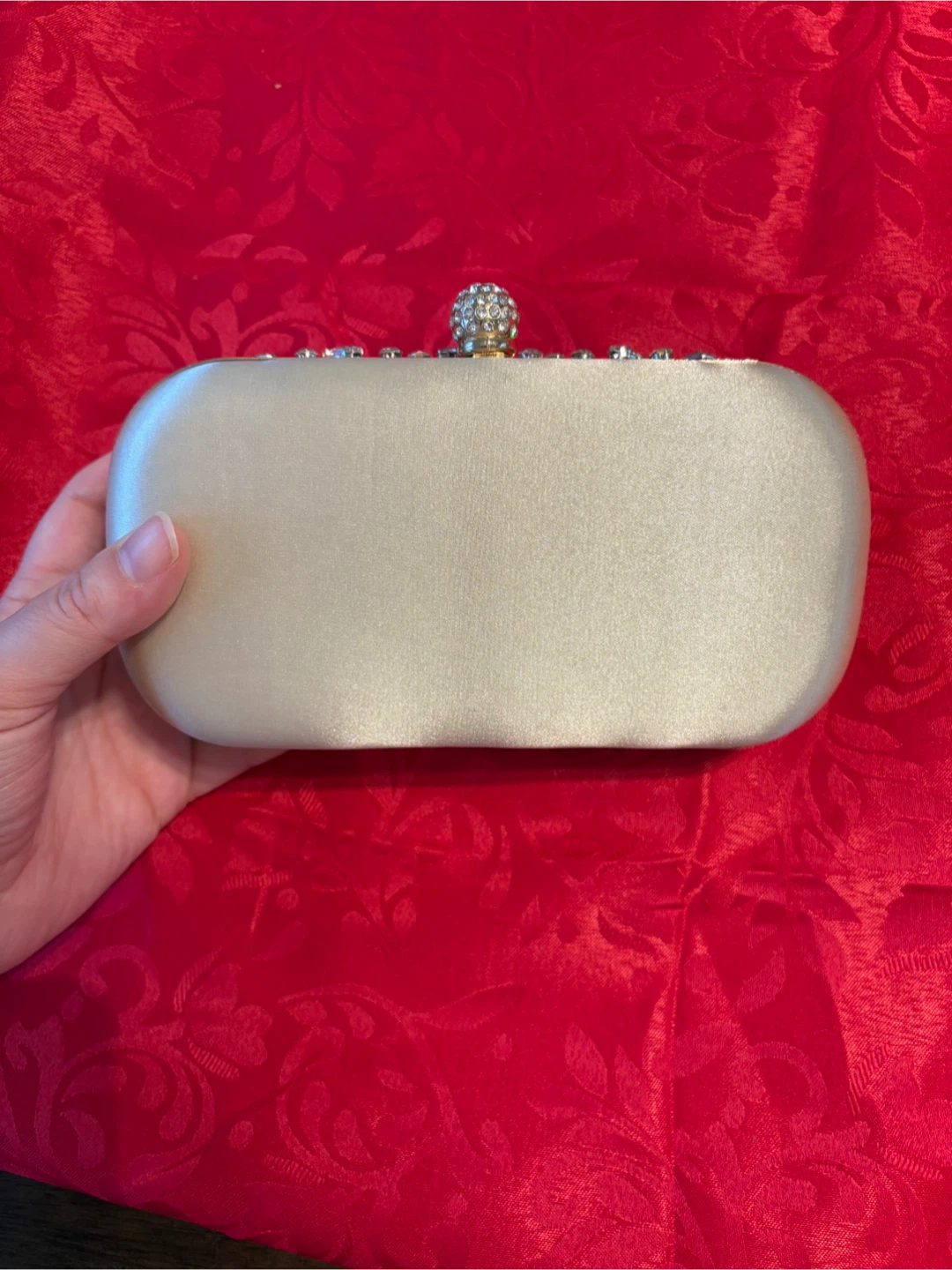 Beaded Clutch Purse with Rhinestones - photo 4