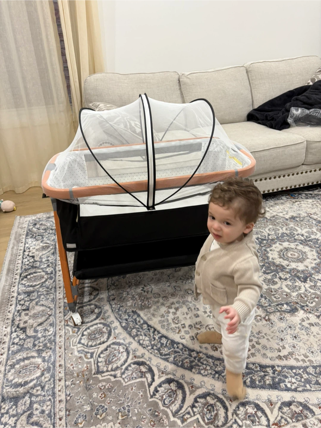 Baby Bassinet with Mosquito Net