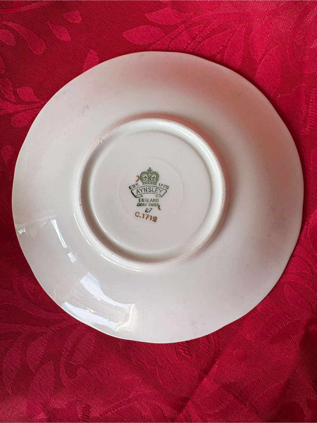 Aynsley Bone China Teacup and Saucer - photo 4