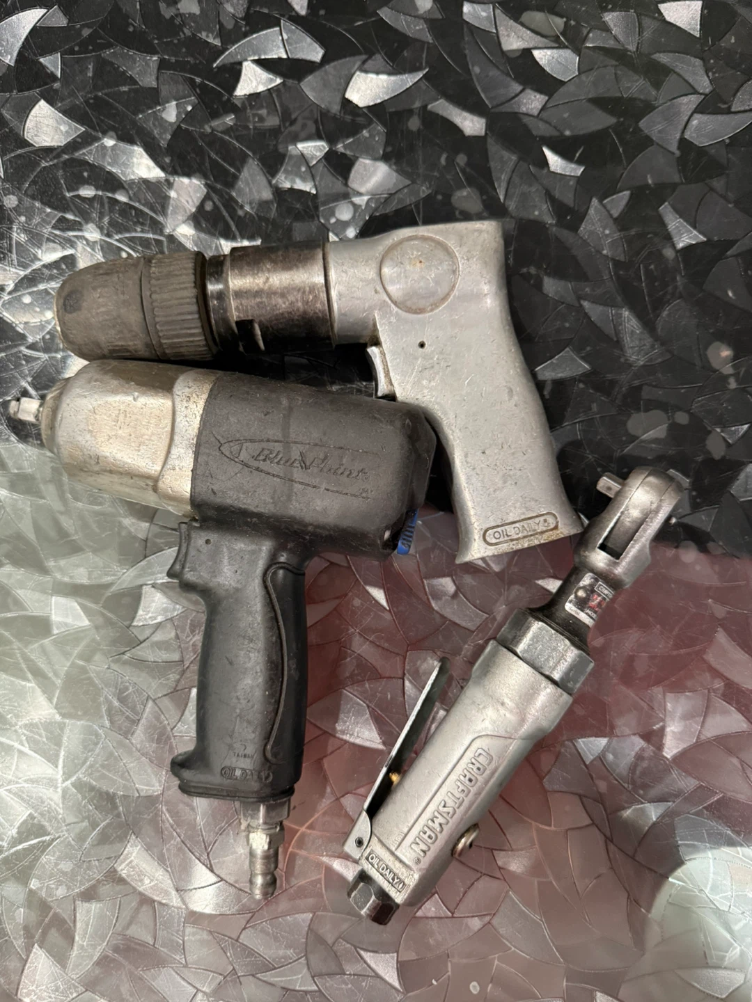 Blue Point Air Impact Wrench, Ratchet & Drill