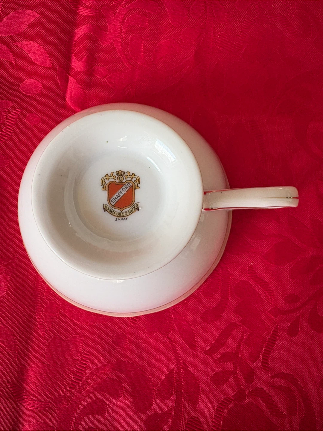 Shafford Hand Decorated Teacup and Saucer Set - photo 3