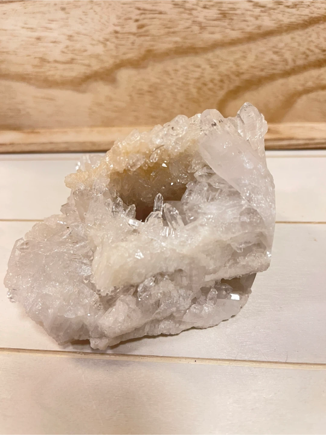 Clear Quartz Geode Crystal Cluster - photo 2