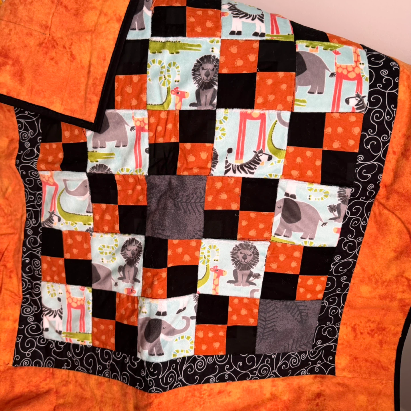 Handmade Baby Quilt with Assorted Cute Prints - photo 2