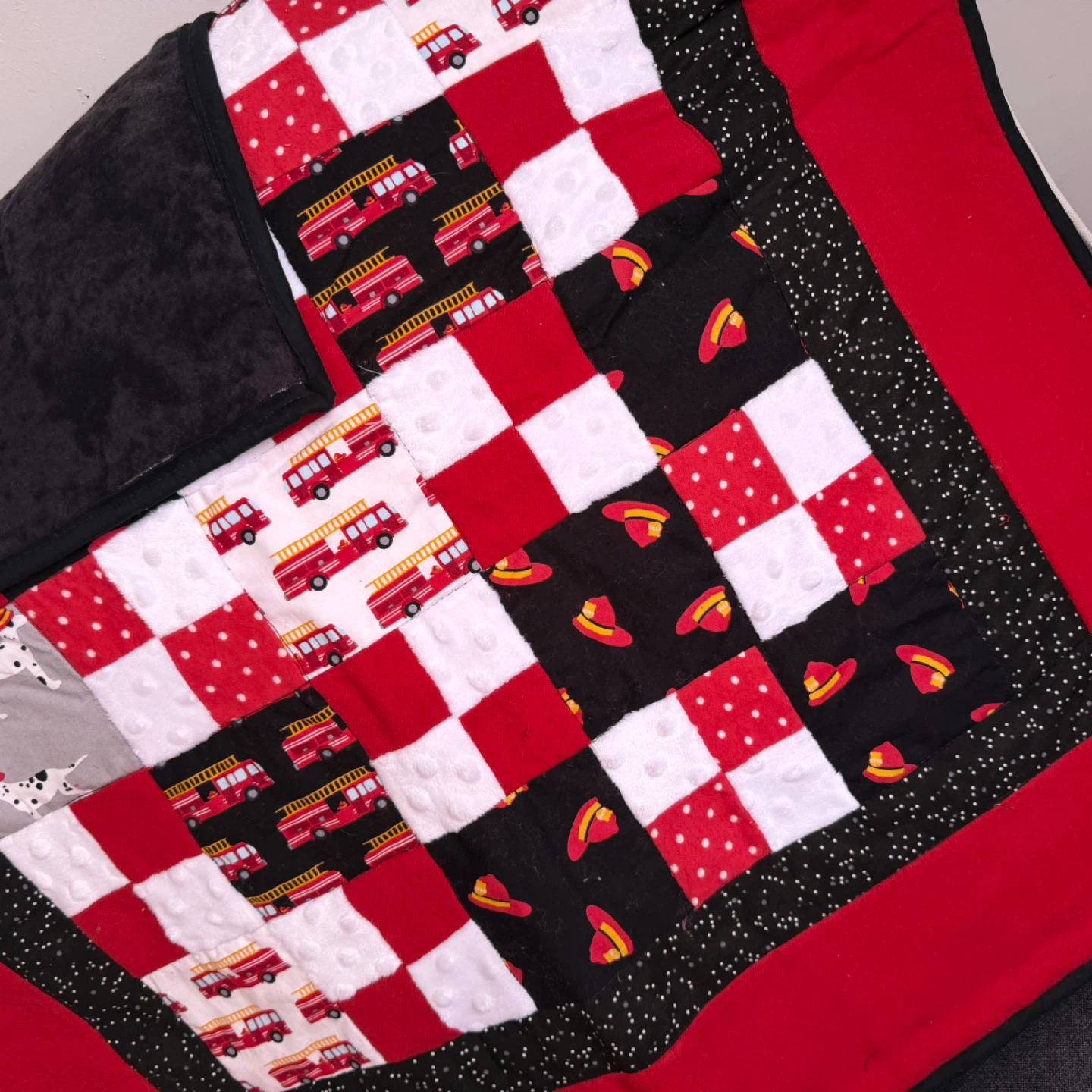 Handmade Baby Quilt with Assorted Cute Prints