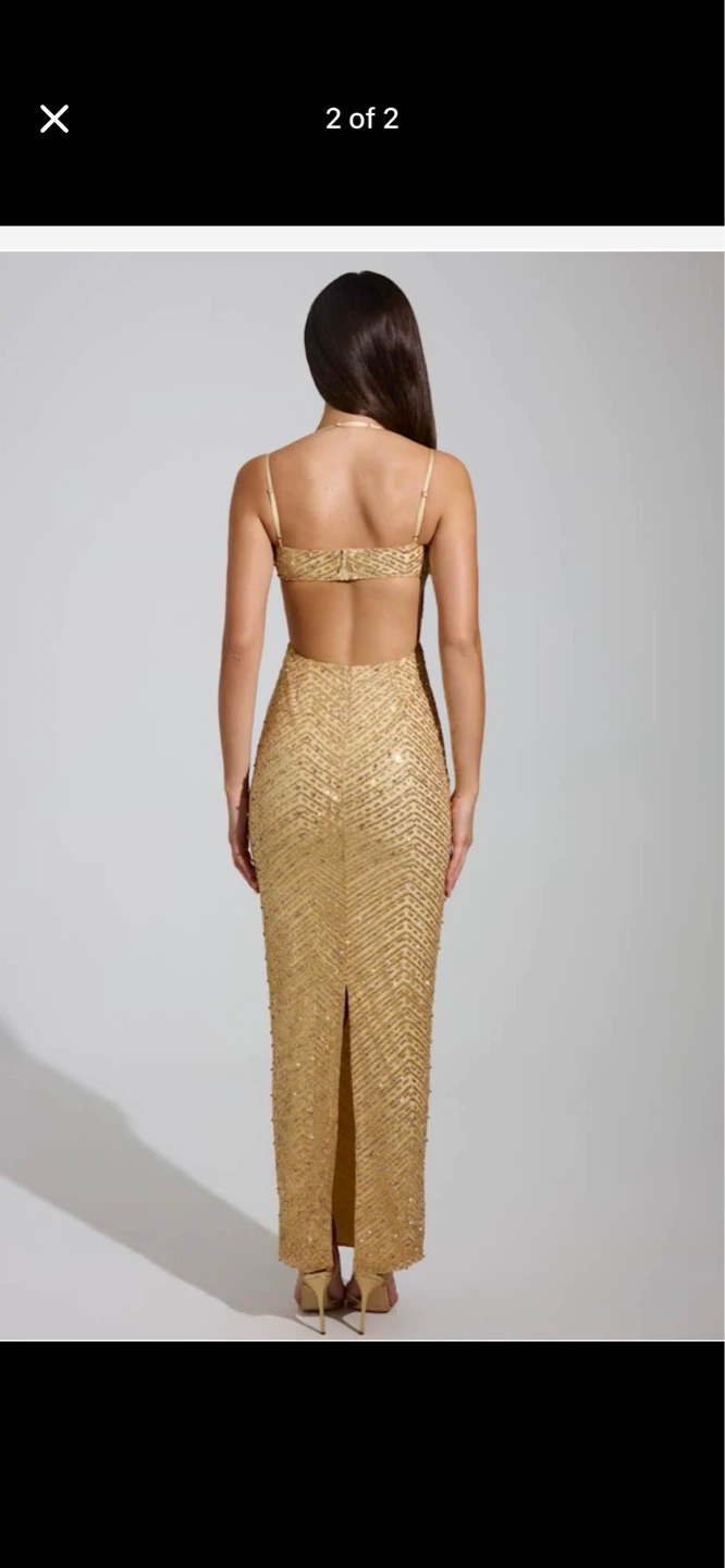 Oh Polly gold dress - photo 2