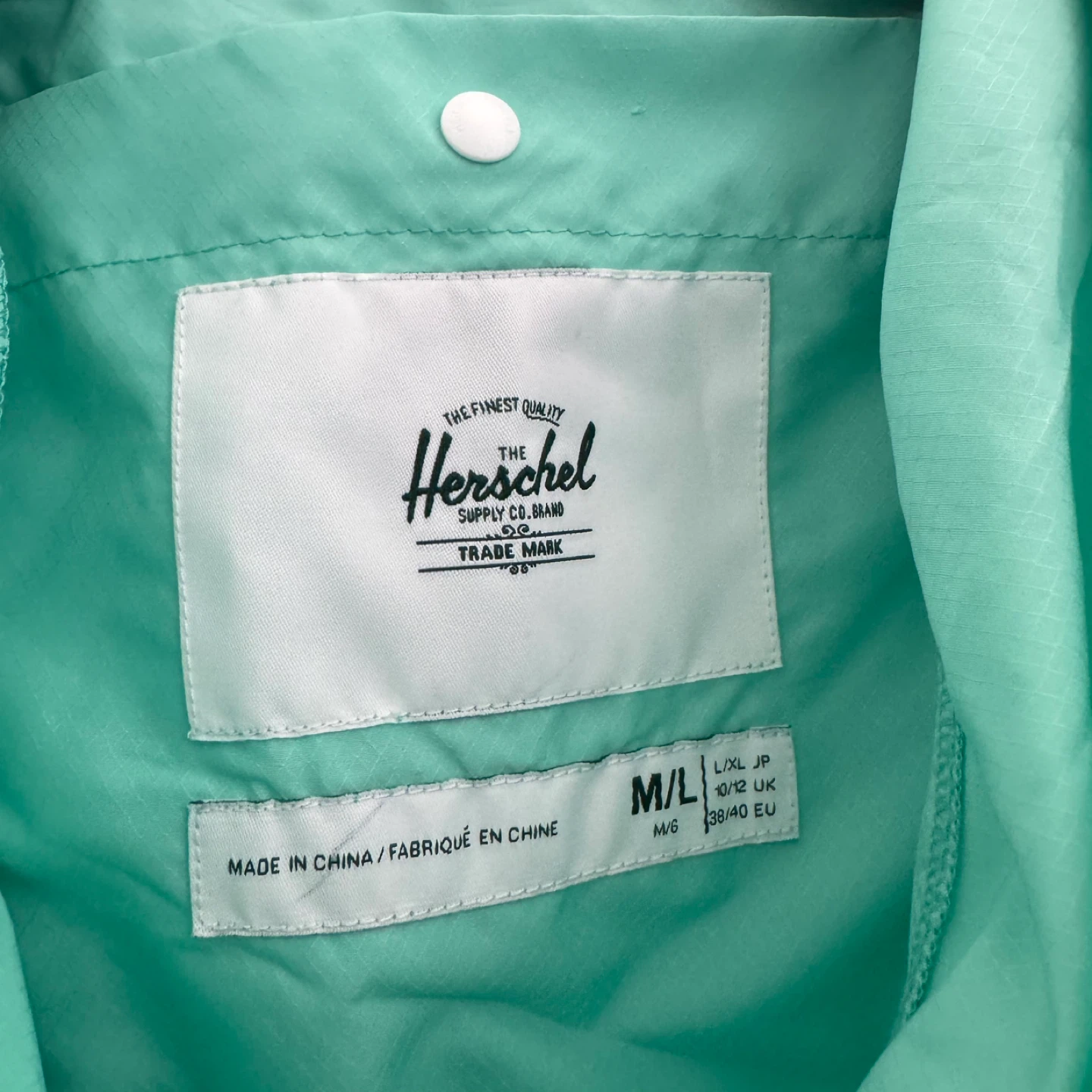 Herschel Anorak Rain Jacket - M/L Packable Lightweight - photo 3