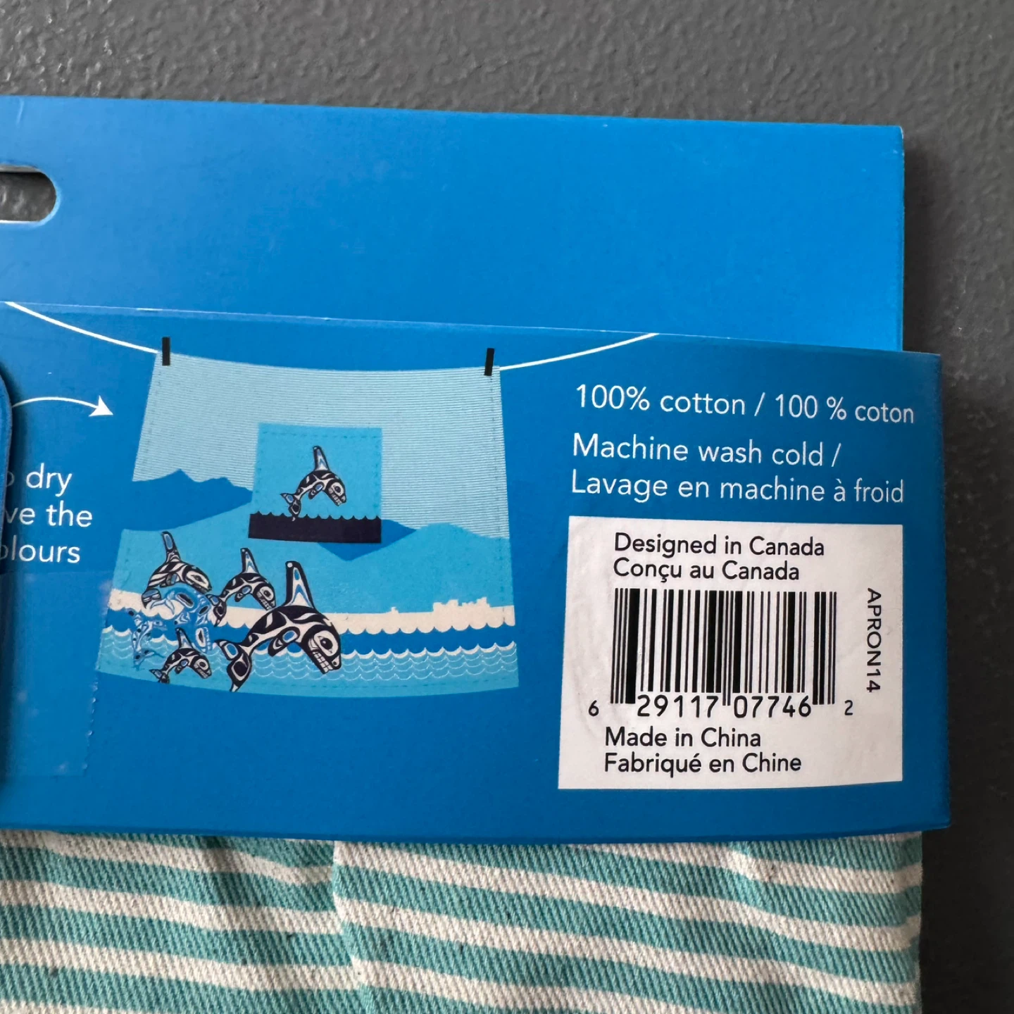 Native Northwest Orca Family Apron BNWT Adult size - photo 5