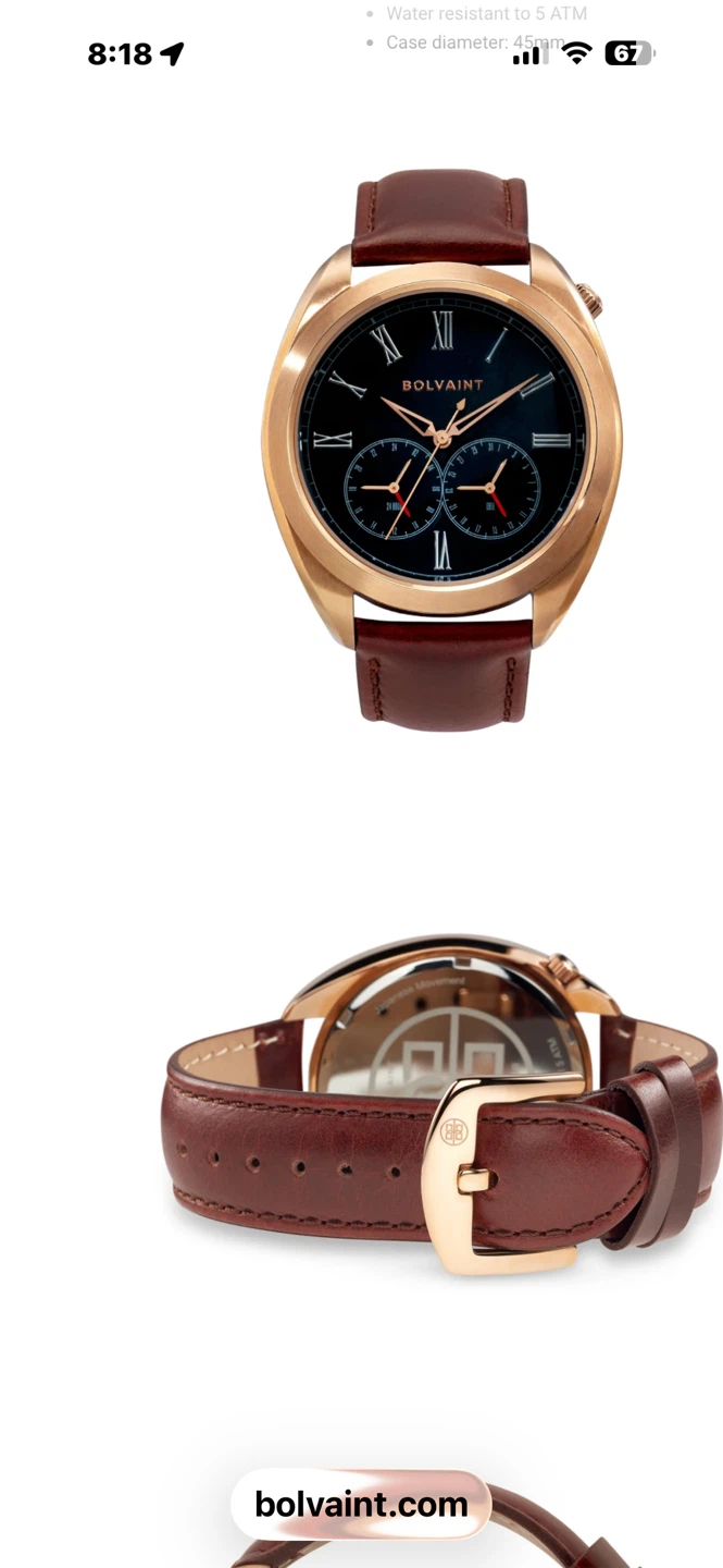 Bolvaint Aurelius Brun Gold Watch - photo 5