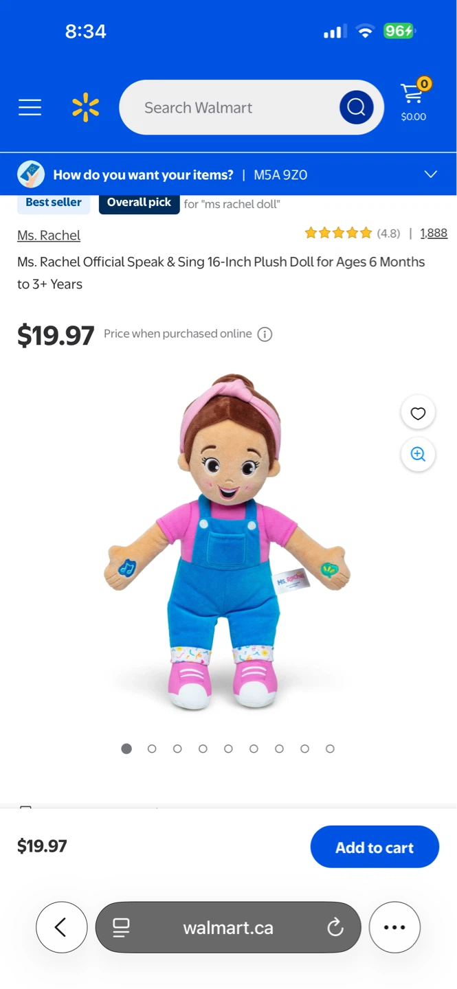 Ms. Rachel Official Speak & Sing 16-Inch Plush Doll