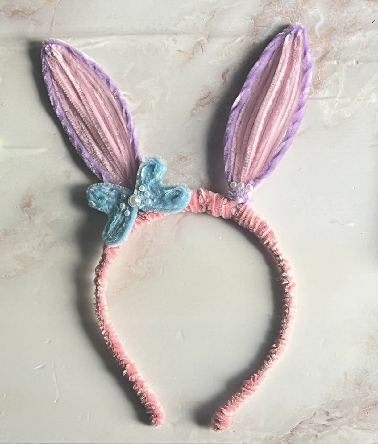 Handmade Easter Bunny Ear Headband
