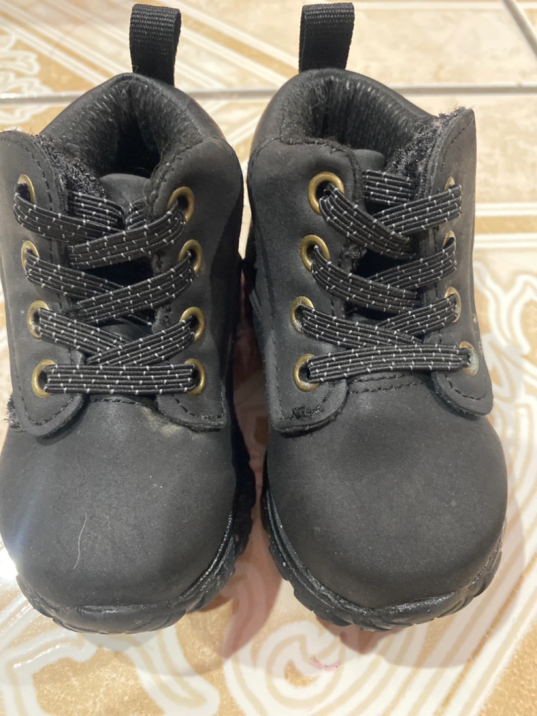 Wonder Nation Black Toddler Boots Size 3 - photo 3