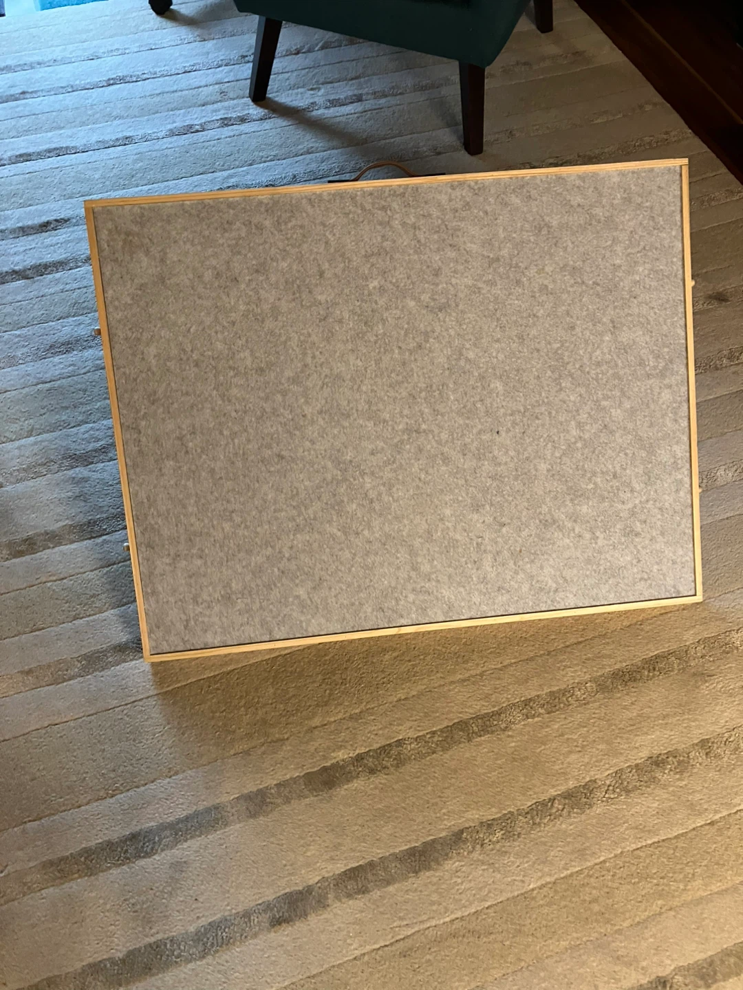 Rotating Table Top Puzzle Board with Sorting Trays and Easel