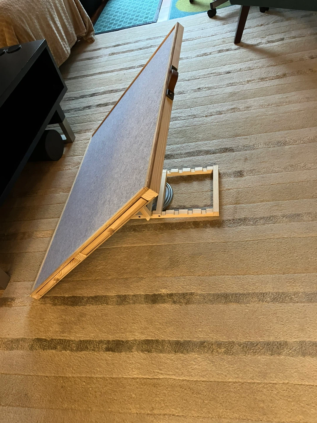 Rotating Table Top Puzzle Board with Sorting Trays and Easel - photo 3