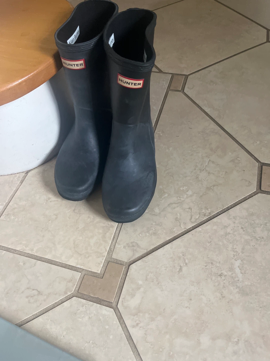 Hunter Black Rubber Rain Boots