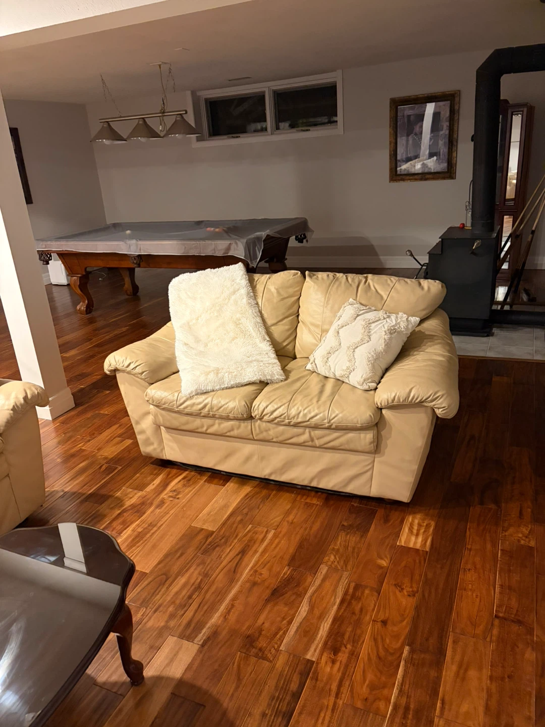 Tan Leather sofa and loveseat - photo 3