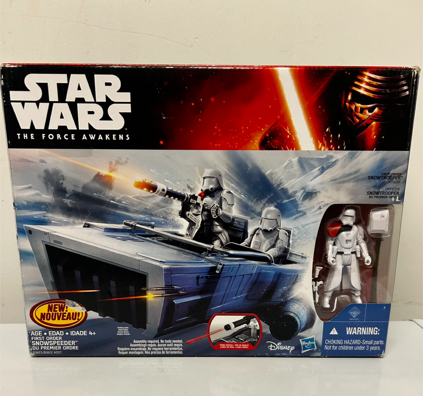 Star Wars The Force Awakens First Order Snowspeeder Playset