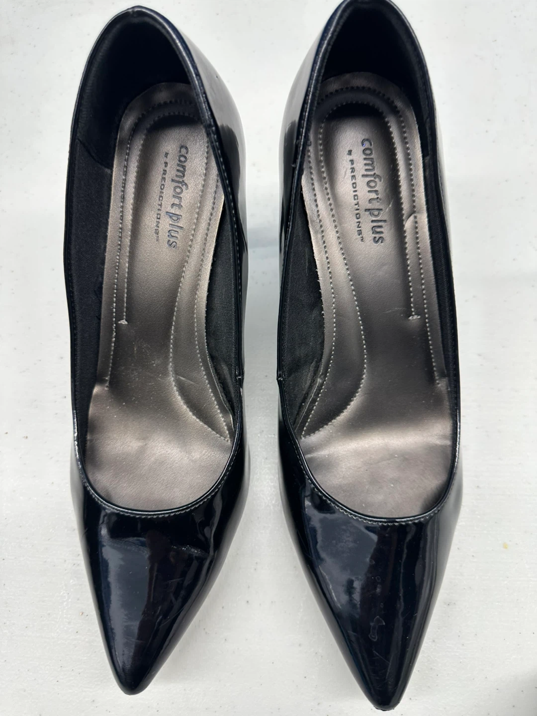 Comfort Plus Black Pumps - ladies Size 8W