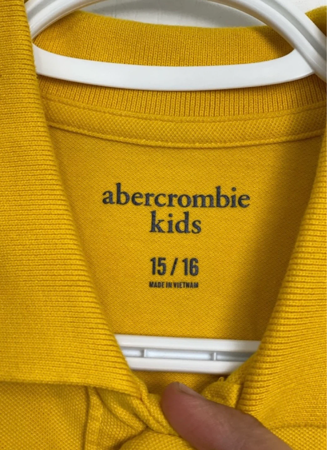Abercrombie Kids Yellow Polo Shirt Size 15/16 - photo 2