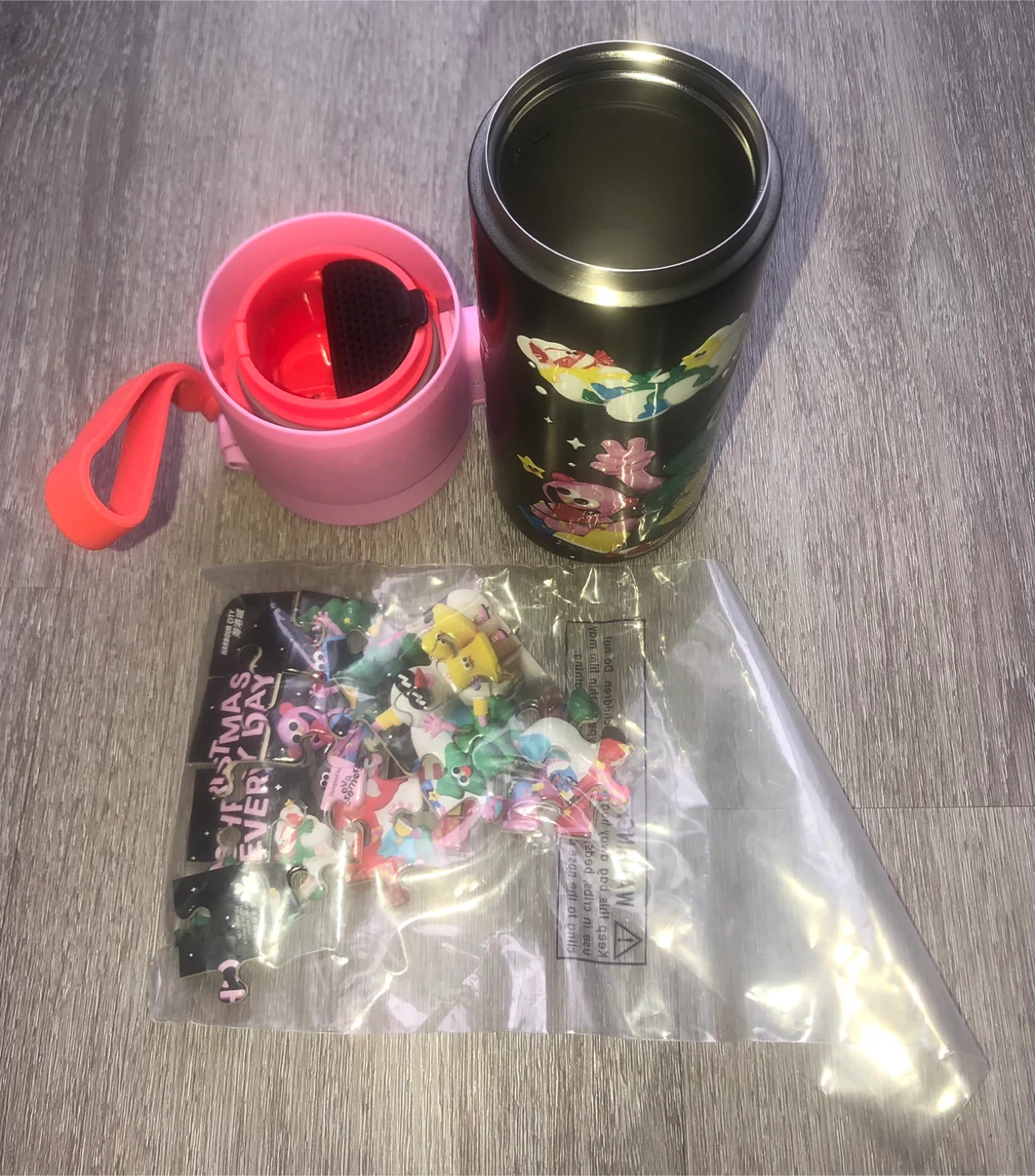 Children's Water Bottle with puzzle