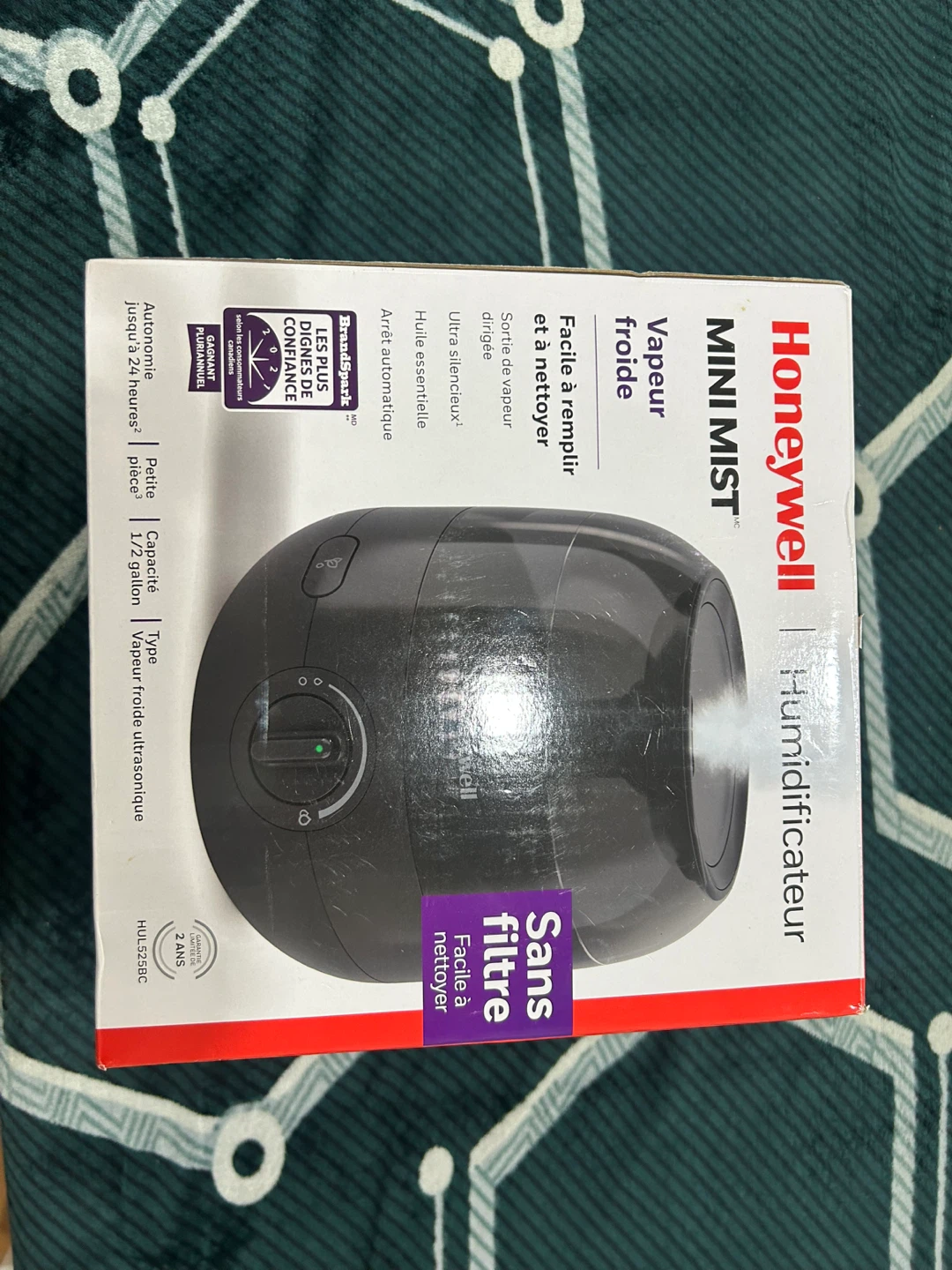 Honeywell Mini Mist Ultrasonic Humidifier - photo 3