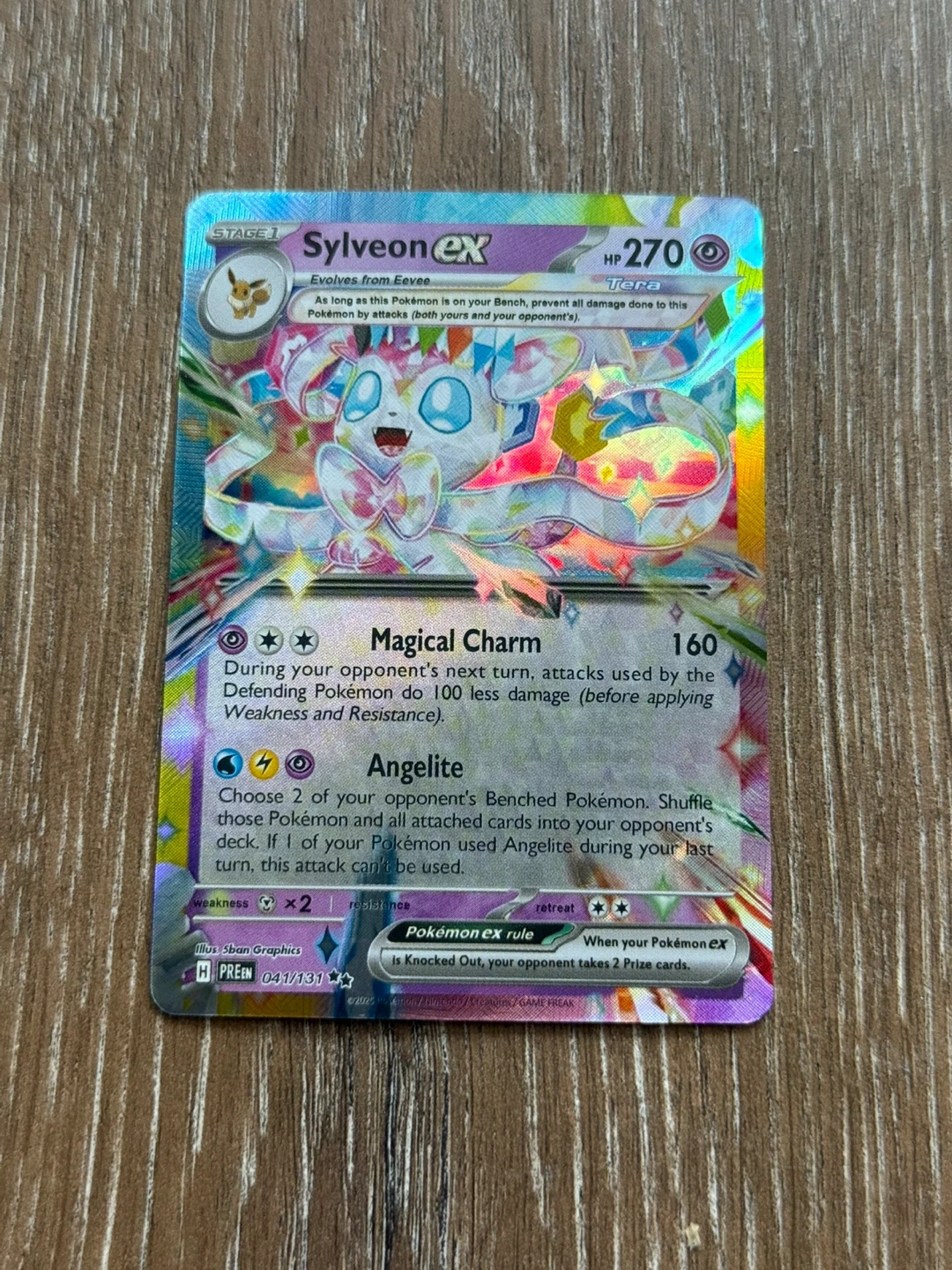 Pokemon Sylveon EX Trading Card