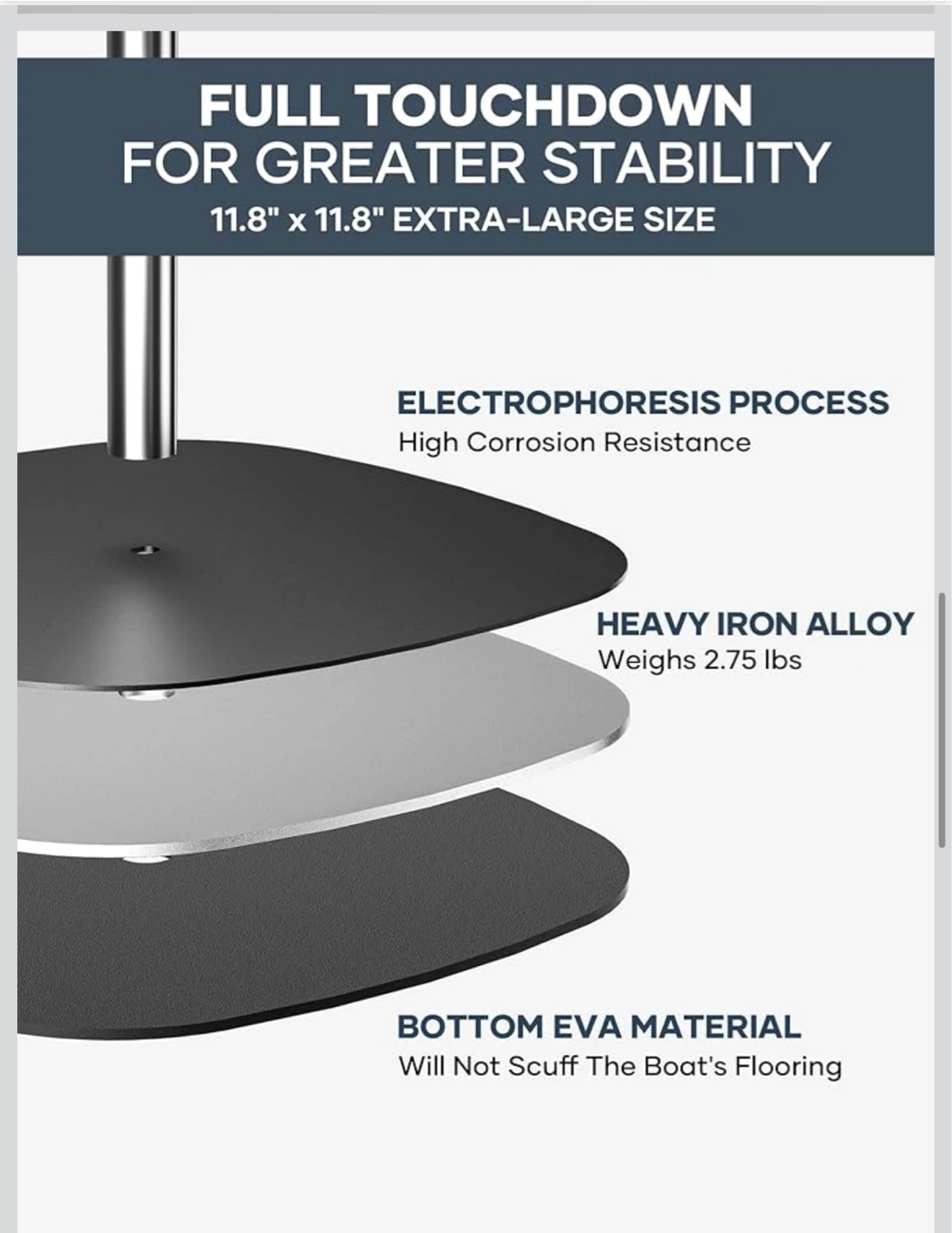 APXL Boat Cover Support Poles - Adjustable Height - photo 5