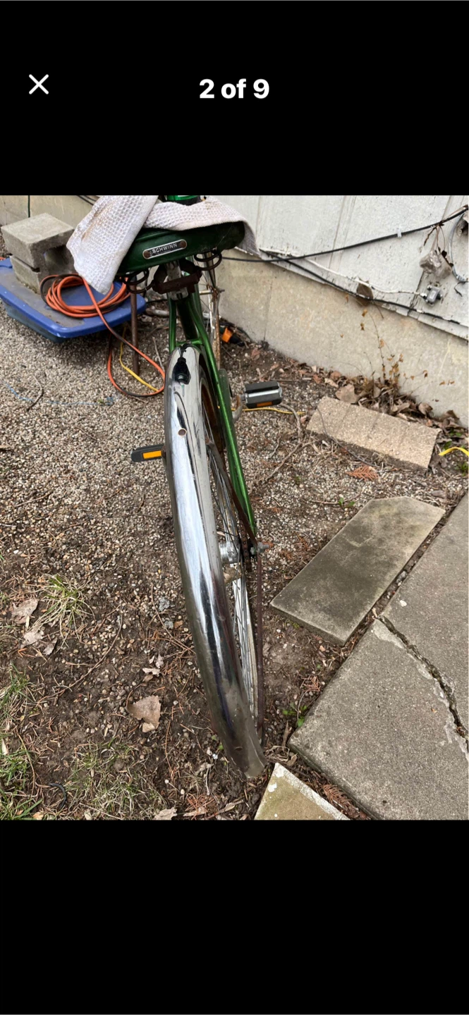 Vintage Green Schwinn Bicycle - photo 2