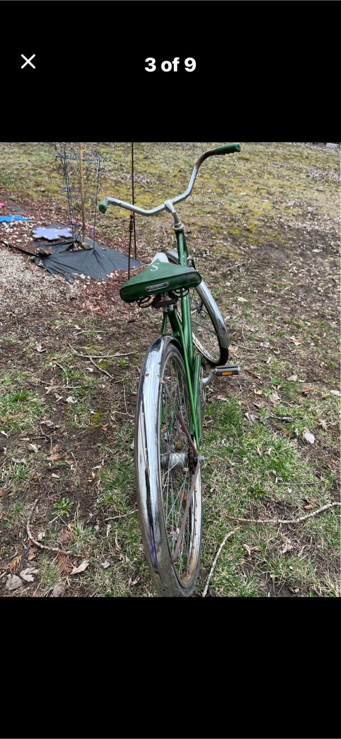 Vintage Green Schwinn Bicycle - photo 3