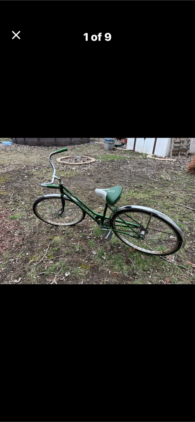 Vintage Green Schwinn Bicycle
