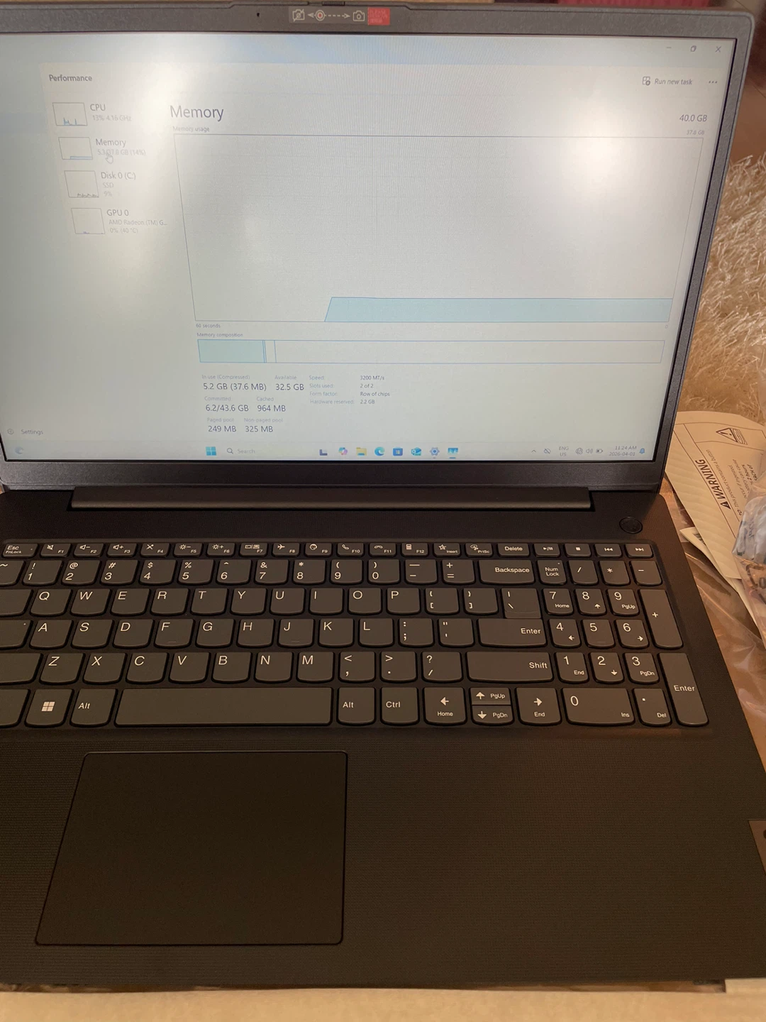 Lenovo V15 G4 ABP Ryzen 5 7530U, 40GB, 1TB SSD - photo 5