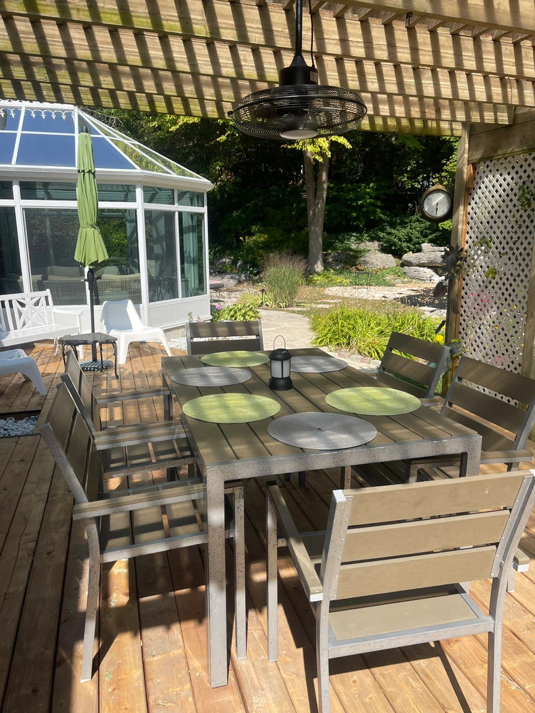 Outdoor Patio Dining Set with 6 Chairs