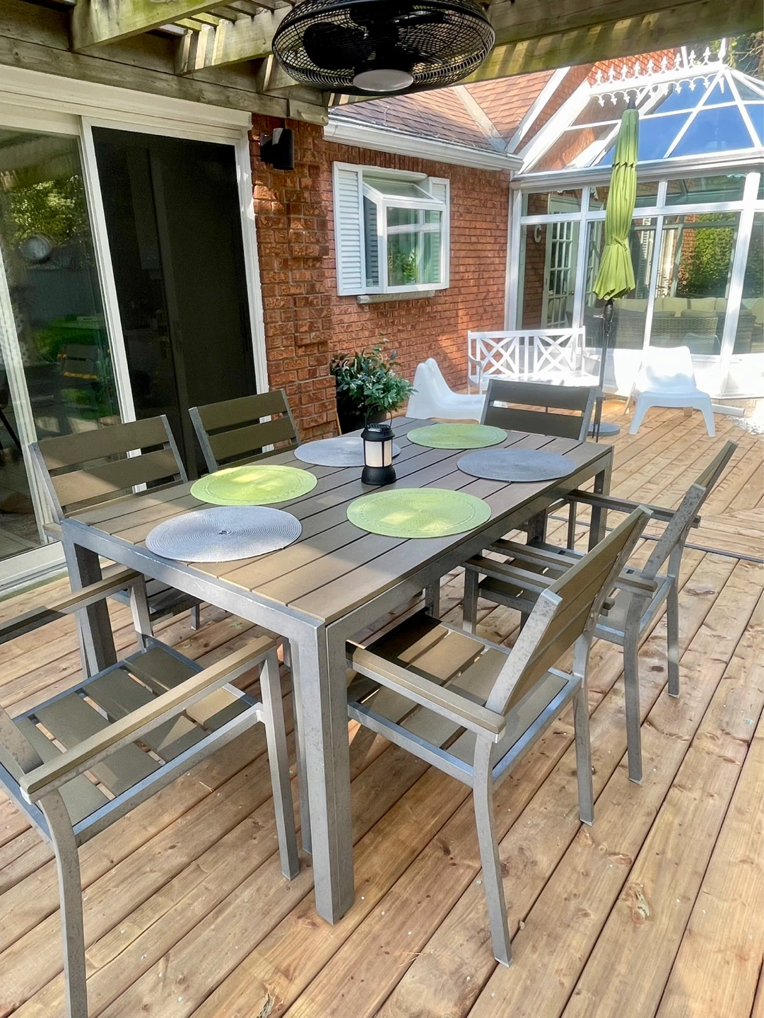 Outdoor Patio Dining Set with 6 Chairs - photo 2