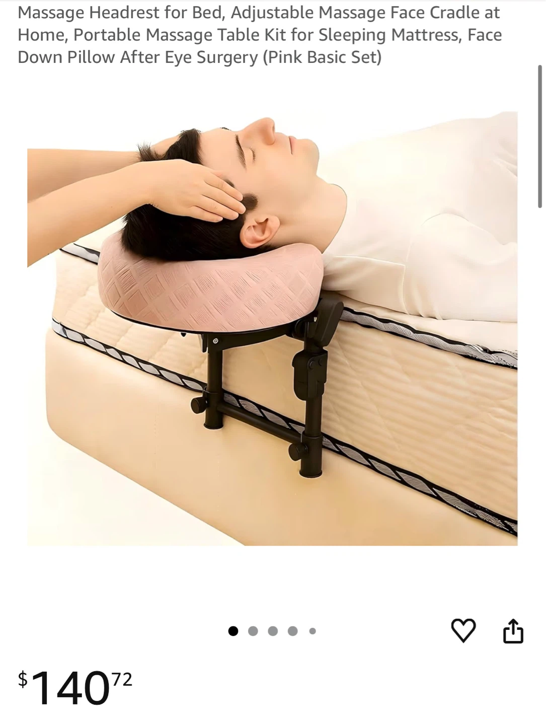 Adjustable Massage Face Cradle Pillow