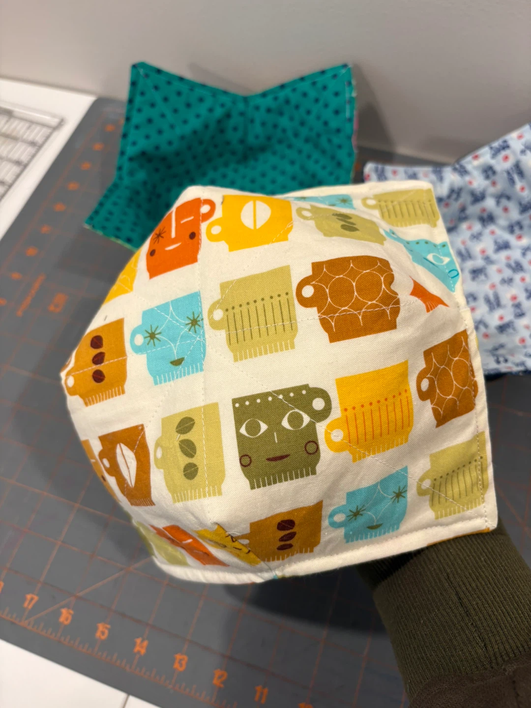 Handmade Fabric Bowl Cozy Set - photo 2
