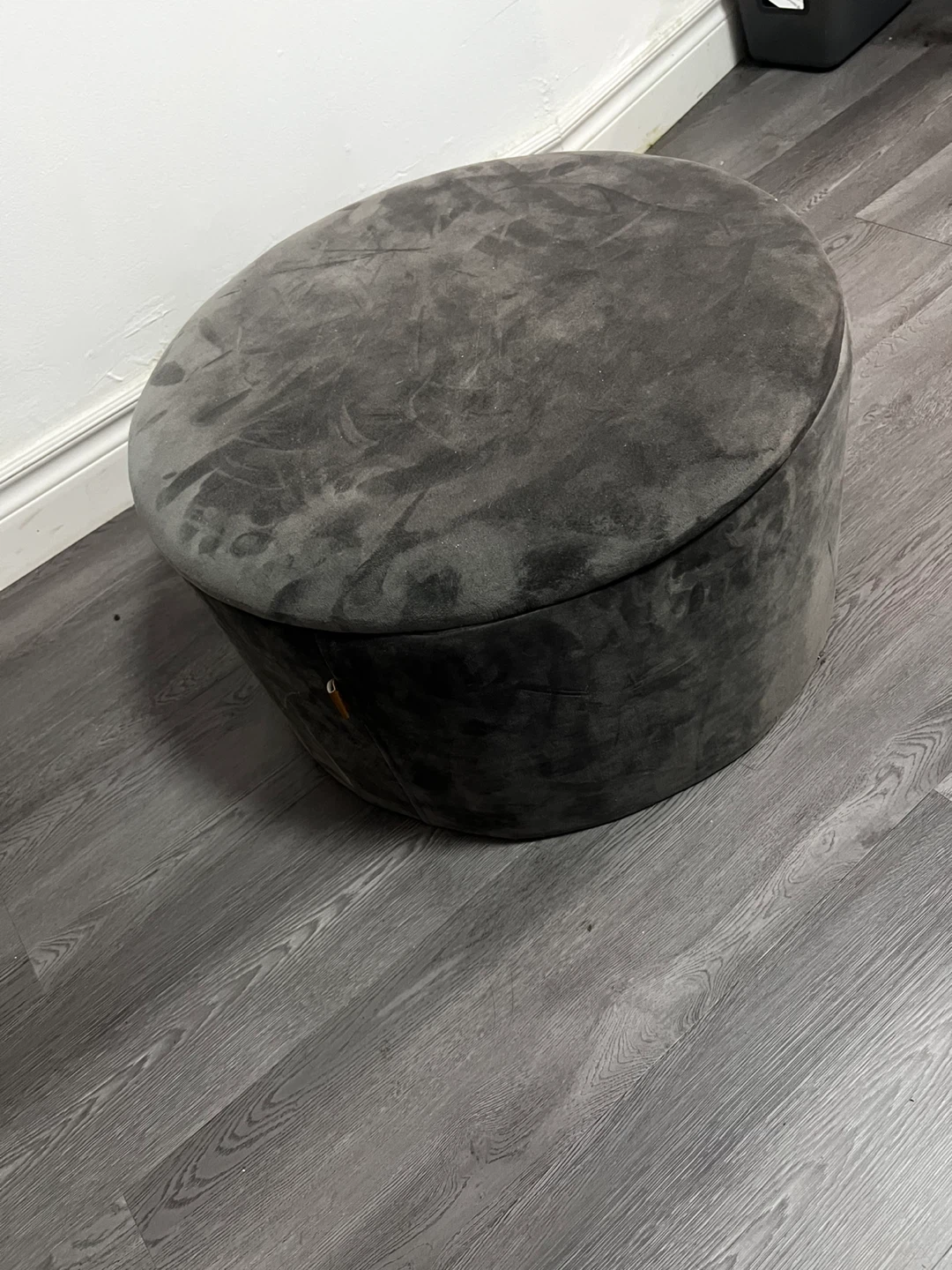 Grey Futon Sofa Bed and ottoman - photo 4