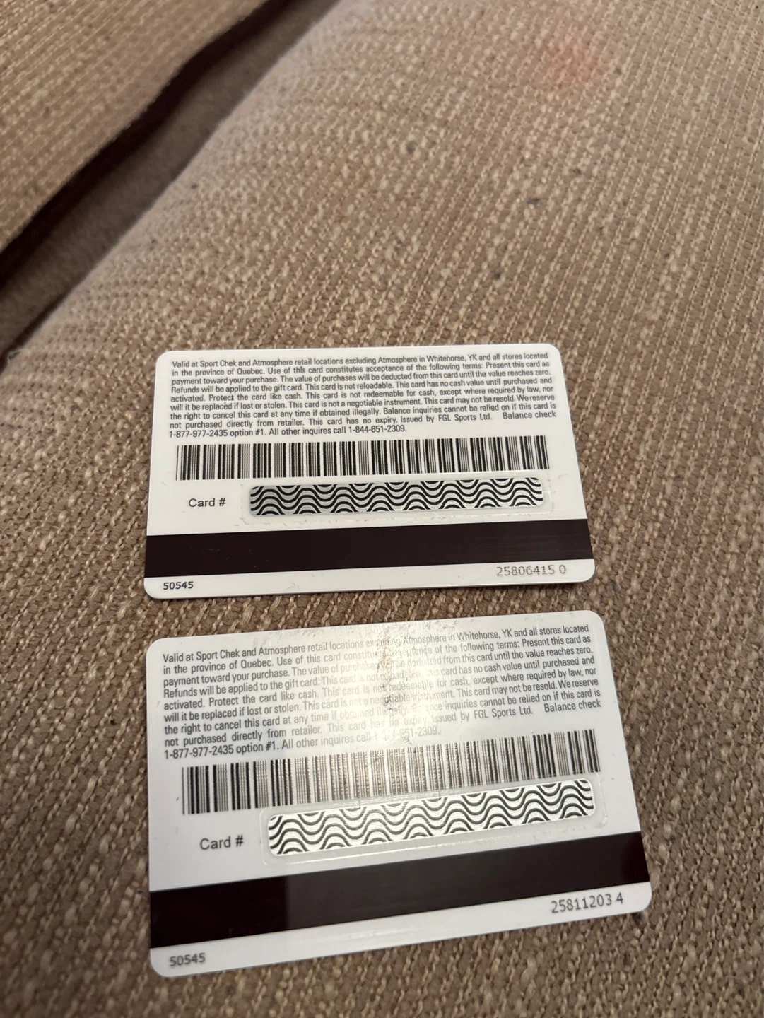Sport Chek Gift Cards - $25 and $50 - photo 2
