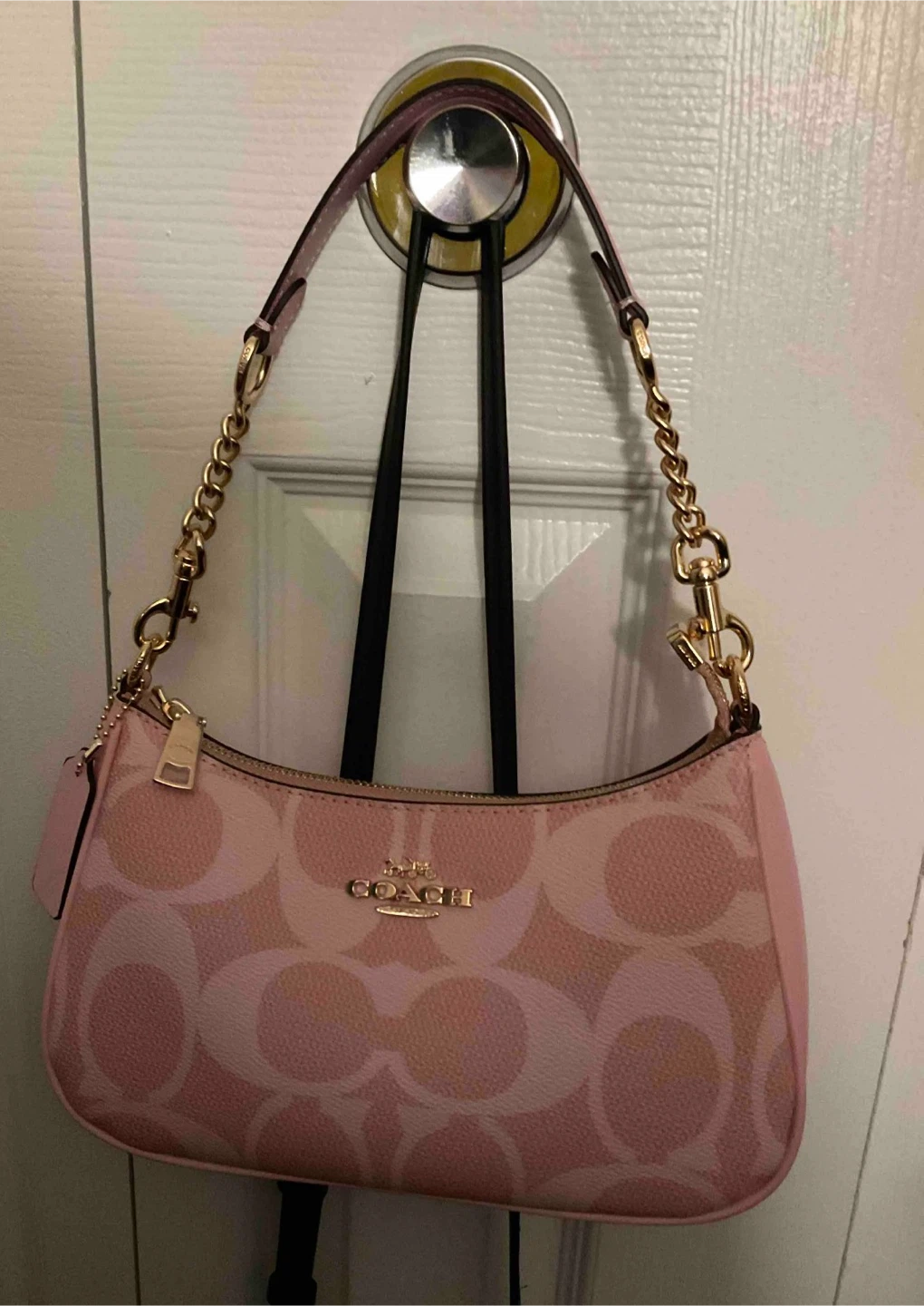 Pink coach bag