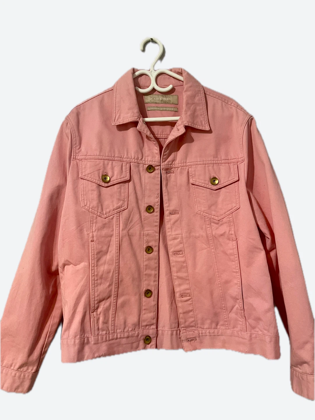 Zara Man Pink Denim Jacket - photo 4