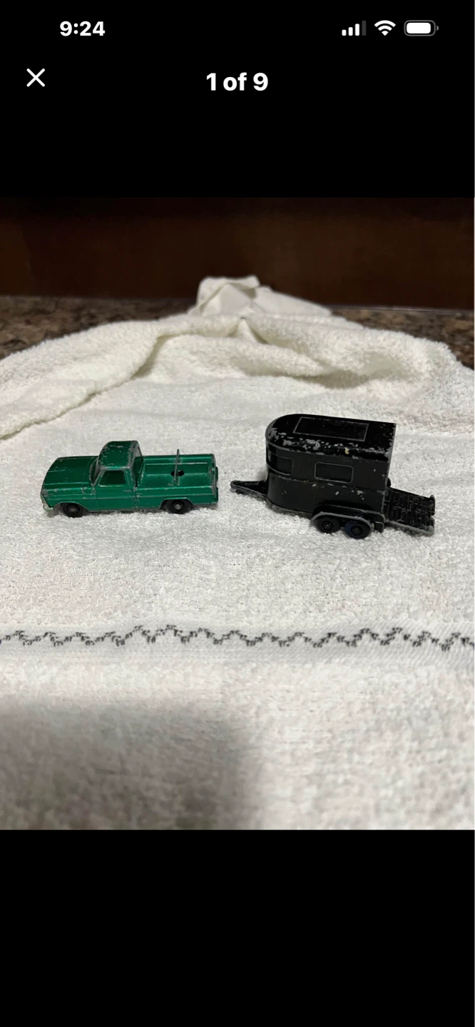 1960s Matchbox Truck & Horse Trailer