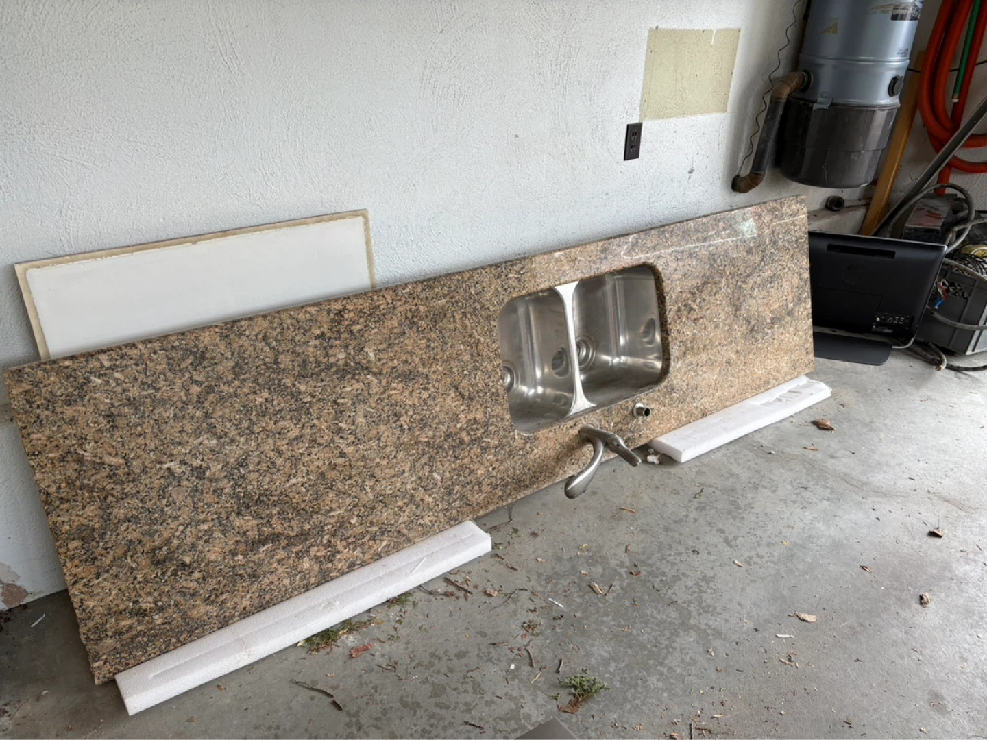 Granite countertop with Blanco Double Sink