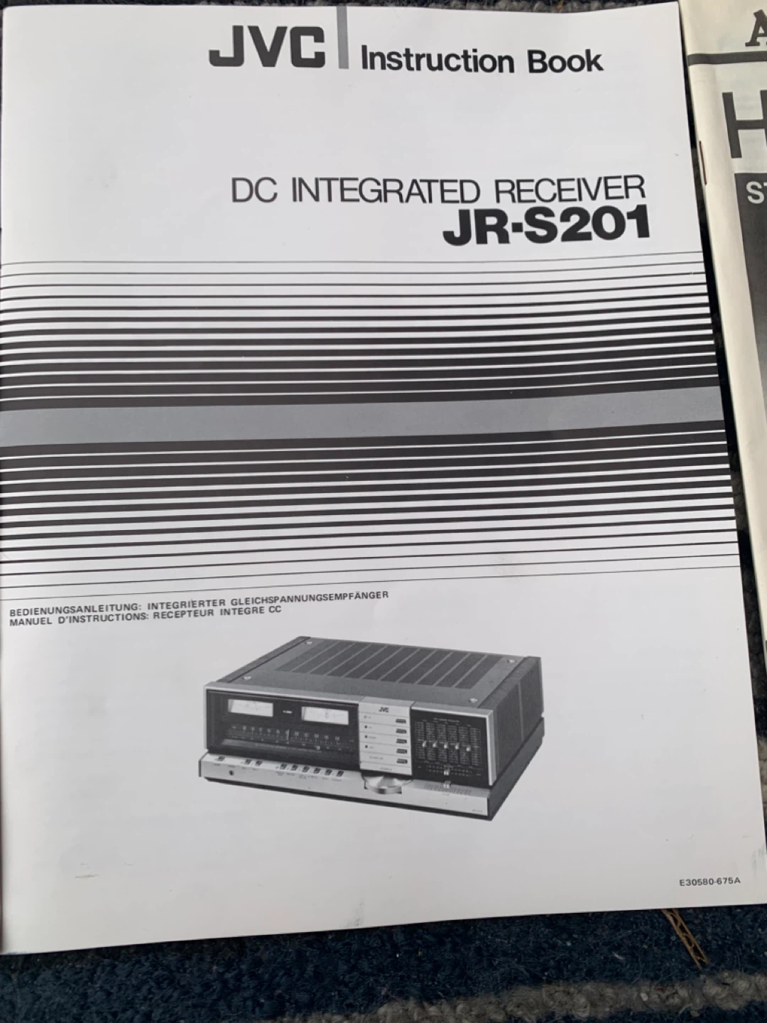 JVC dc intergrade receiver JR S201